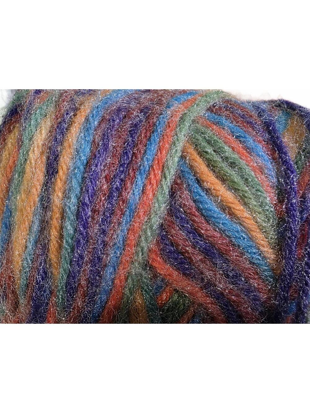 Vintage Caron Dazzle Aire Yarn 2 Skeins Earthglow Ombre 2652 4 Ply NEW